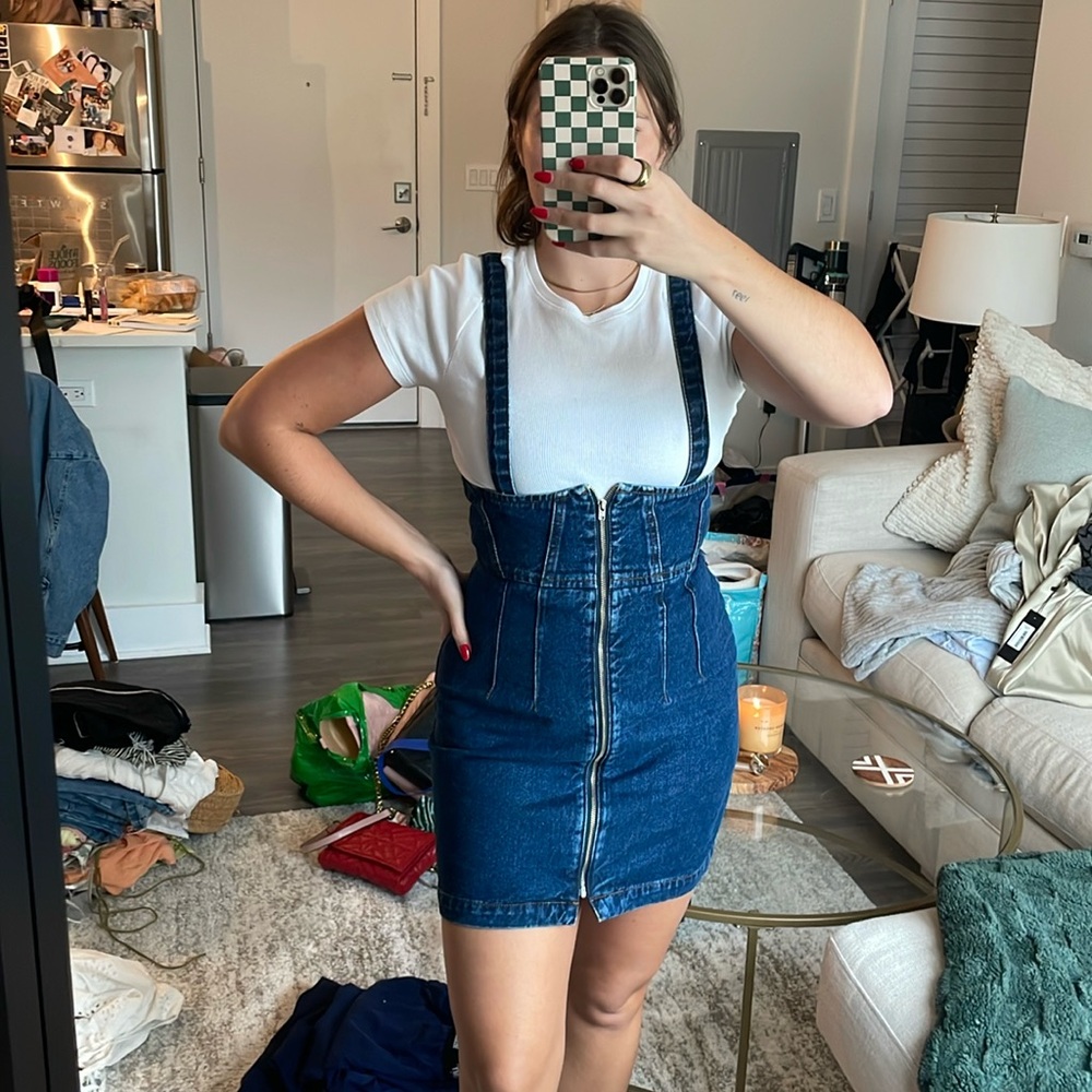 Urban outfitters overall denim dress